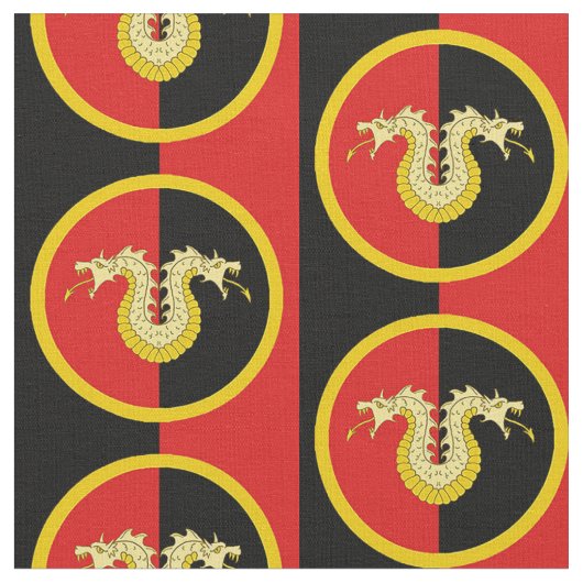 SCA Dragon's Laire Populace Badge Stof (Close Up)