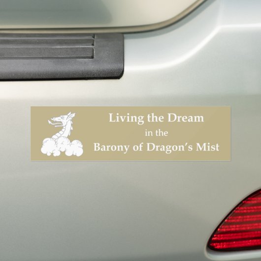 SCA Dragon's Mist Bumper Sticker (Op auto)