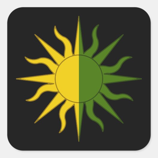 SCA Easaraigh Populaire badge Vierkante Sticker (Voorkant)