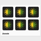 SCA Easaraigh Populaire badge Vierkante Sticker (Vel)