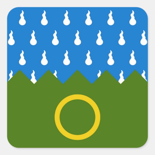 SCA Endless Hills Populaire badge Vierkante Sticker (Voorkant)