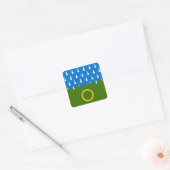 SCA Endless Hills Populaire badge Vierkante Sticker (Envelop)