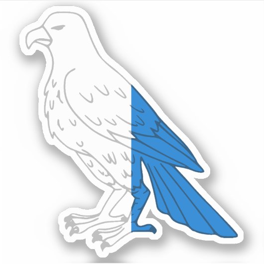 SCA Falcon's houden op maat gesneden vinyl Sticker (Voorkant)