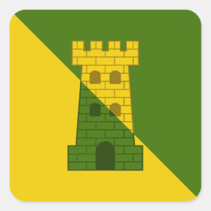 SCA Fettburg Populace Badge Vierkante Sticker