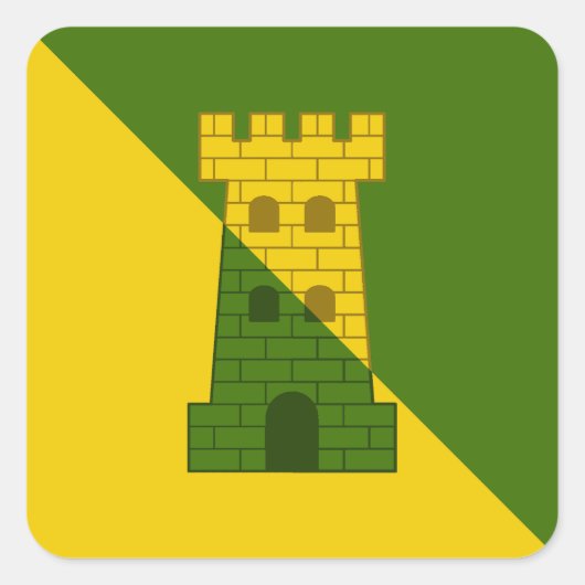 SCA Fettburg Populace Badge Vierkante Sticker (Voorkant)