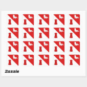 SCA Gallavally Bevolkingsbadge Vierkante Sticker (Vel)