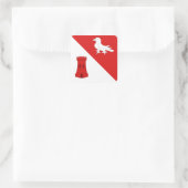 SCA Gallavally Bevolkingsbadge Vierkante Sticker (Tas)