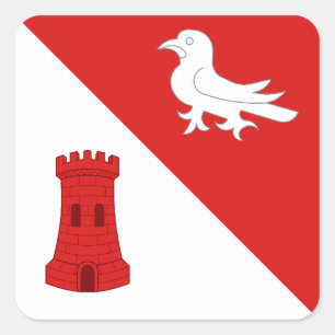 SCA Gallavally Bevolkingsbadge Vierkante Sticker