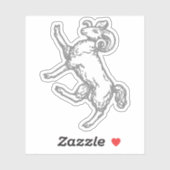 SCA Gleann Abhann op maat gesneden vinyl Sticker (Vel)