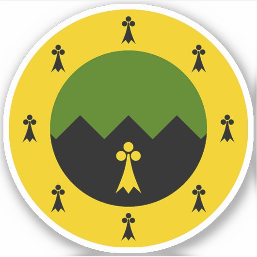 SCA Graniet Mountain Vinyl Sticker (Voorkant)