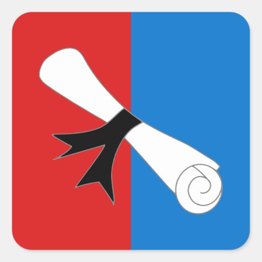 SCA Heilige Felix Bevolkingsbadge Vierkante Sticker (Voorkant)