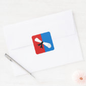 SCA Heilige Felix Bevolkingsbadge Vierkante Sticker (Envelop)