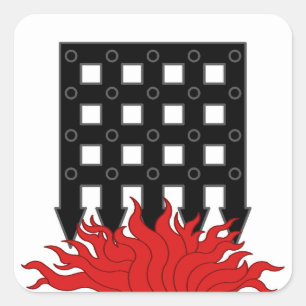 SCA Hellsgate Populace Badge Vierkante Sticker