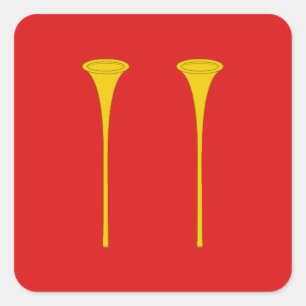 SCA Heraldshill Populatiebadge Vierkante Sticker