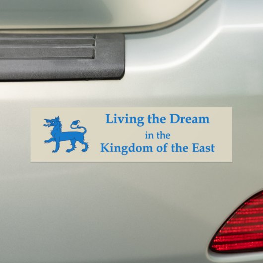 SCA Kingdom of the East Bumper Sticker (Op auto)