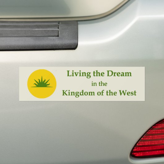 SCA Kingdom of the West Bumper Sticker (Op auto)