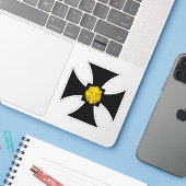 SCA Lionsdale Custom-Cut Vinyl Sticker (Laptop met iPhone)