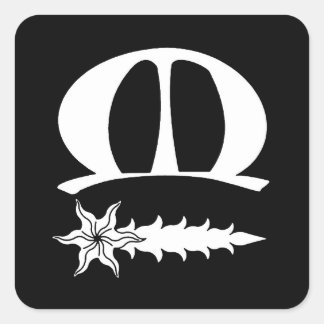 SCA Meridies Populace Badge Vierkante Sticker