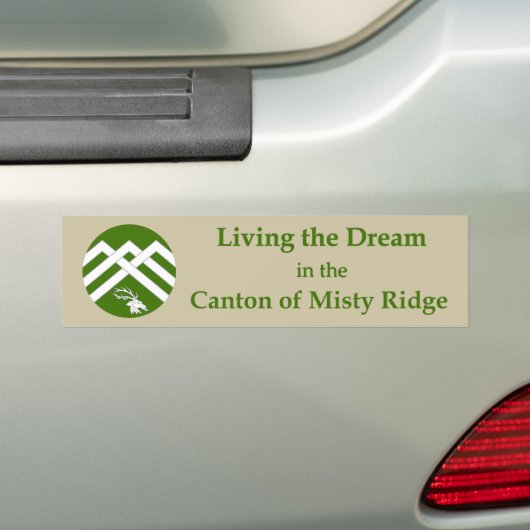 SCA Misty Ridge bumpersticker (Op auto)