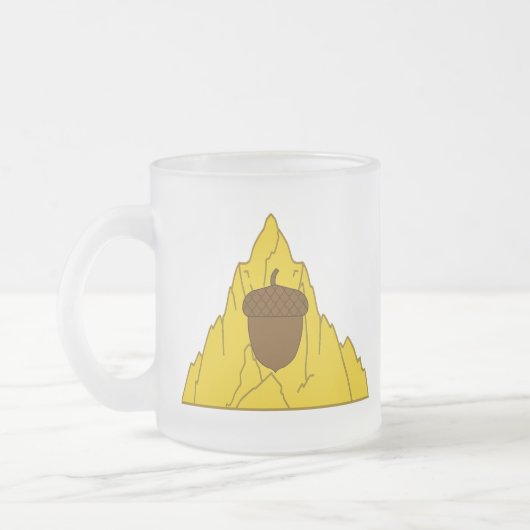 SCA Mountain Edge Frosted Glass Coffee Mok (Links)