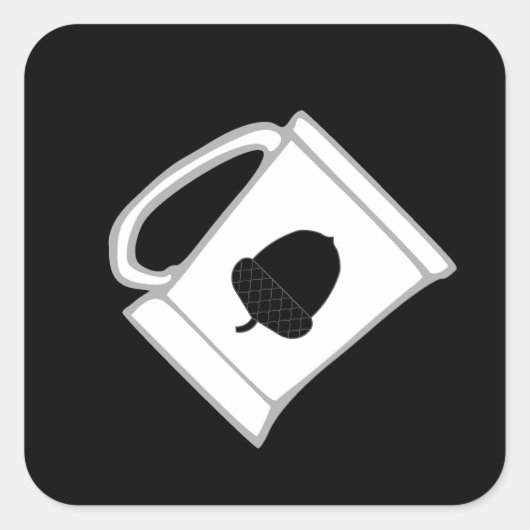 SCA Mugmort Populace Badge Square Sticker (Voorkant)