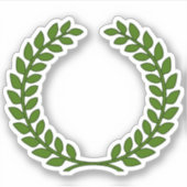 SCA Orde van de Laurel Custom-Cut Vinyl Sticker (Voorkant)