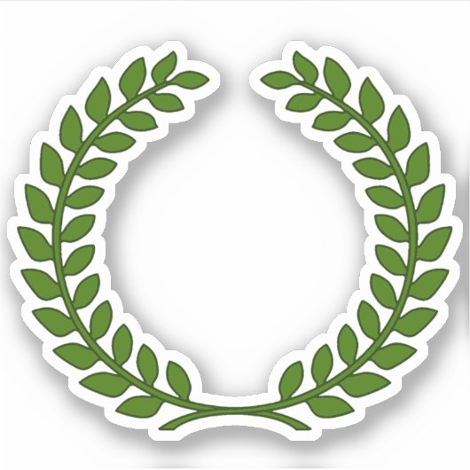 SCA Orde van de Laurel Custom-Cut Vinyl Sticker (Voorkant)