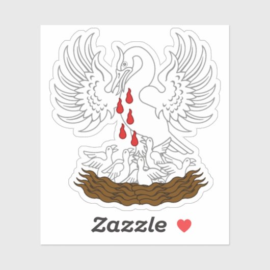 SCA Orde van de Pelican Custom-Cut Vinyl Sticker (Vel)