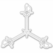 SCA Orde van Defensie Custom-Cut Vinyl Sticker (Voorkant)