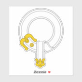 SCA orde van ridderlijkheid Custom-Cut Vinyl Stick Sticker (Vel)