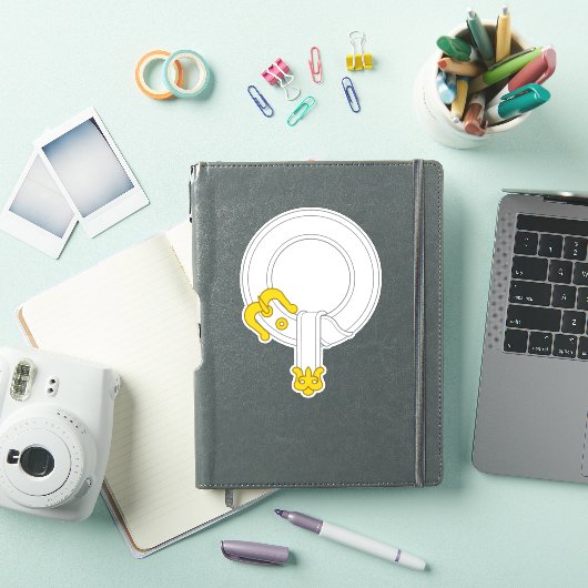 SCA orde van ridderlijkheid Custom-Cut Vinyl Stick Sticker (iPad Cover)