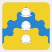 SCA Rio de las Animas Populace Badge Vierkante Sticker (Voorkant)