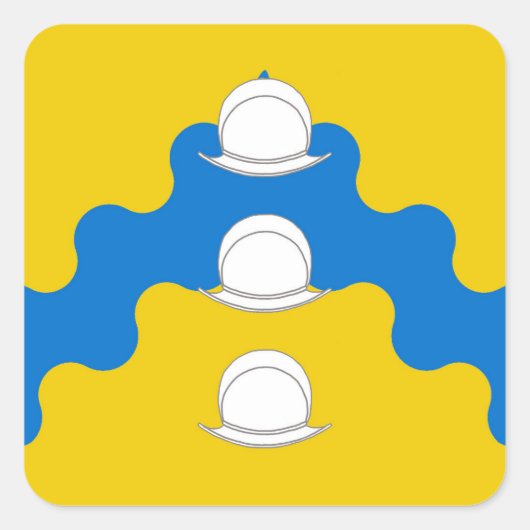 SCA Rio de las Animas Populace Badge Vierkante Sticker (Voorkant)