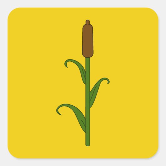 SCA Rokeclif Populace Badge Vierkante Sticker (Voorkant)