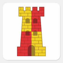 SCA Rokkehealdan Populace Badge Vierkante Sticker