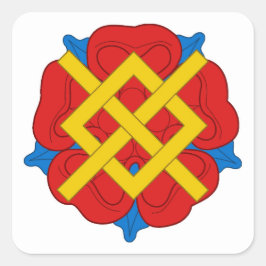 SCA Rosenfeld Populace Badge Vierkante Sticker