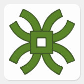 SCA Roxbury Mill Populaire badge Vierkante Sticker (Voorkant)