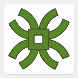 SCA Roxbury Mill Populaire badge Vierkante Sticker