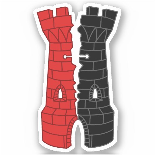 SCA Ruïnes op maat gemaakte vinyl sticker (Voorkant)