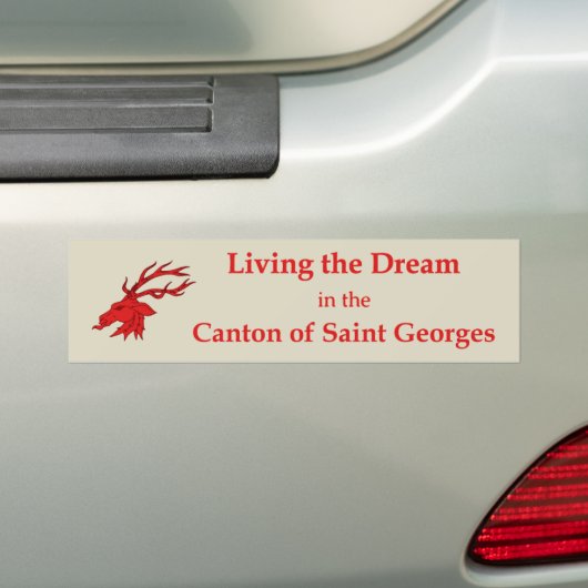 SCA Saint Georges bumpersticker (Op auto)