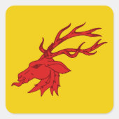 SCA Saint Georges Populace Badge Vierkante Sticker (Voorkant)