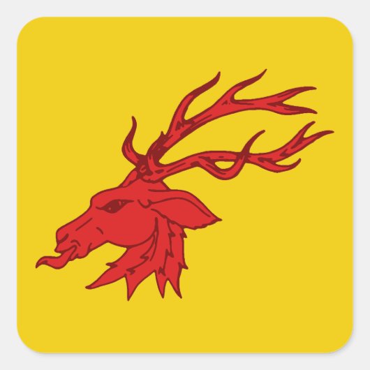 SCA Saint Georges Populace Badge Vierkante Sticker (Voorkant)