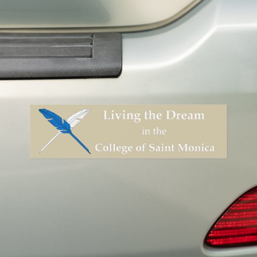 SCA Saint Monica bumpersticker (Op auto)