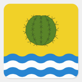 SCA Sandeshend Populaire badge Vierkante Sticker