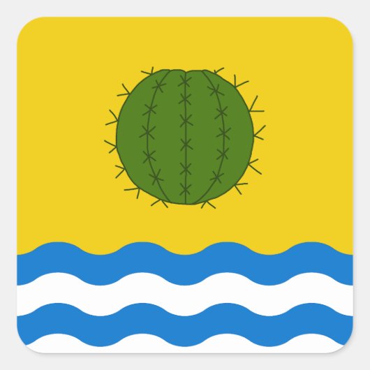 SCA Sandeshend Populaire badge Vierkante Sticker (Voorkant)