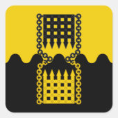 SCA Schattentor Populatiebadge Vierkante Sticker (Voorkant)