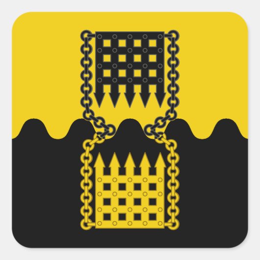 SCA Schattentor Populatiebadge Vierkante Sticker (Voorkant)