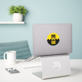 SCA Schattentor Vinyl Sticker (Laptop op bureau)