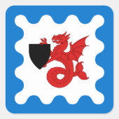 SCA Seashire Populace Badge Square Sticker (Voorkant)