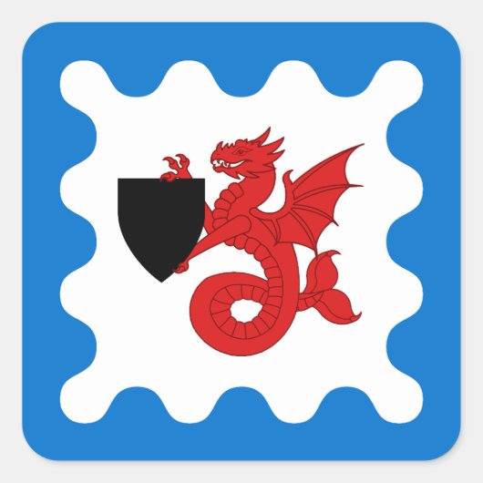 SCA Seashire Populace Badge Square Sticker (Voorkant)